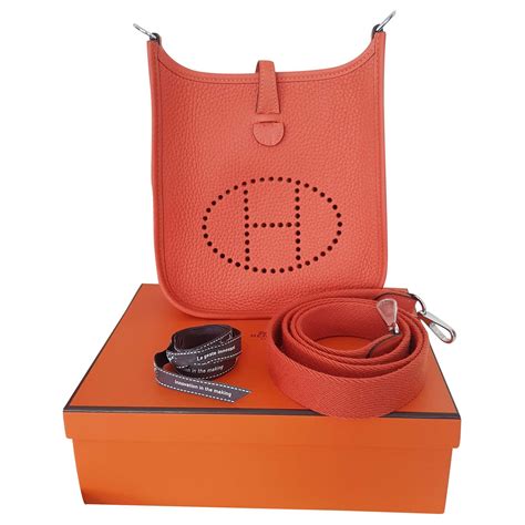 sac hermes evelyne orange|hermes evelyne bags.